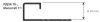 PJQSA 10-SL12 Профиль PROJOLLY SQUARE H= 10 мм, алюминий STONE LINE, цвет чёрный, длина 2700 мм